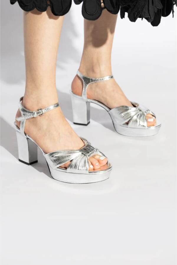 Jimmy Choo Plateau sandalen Heloise Gray Dames