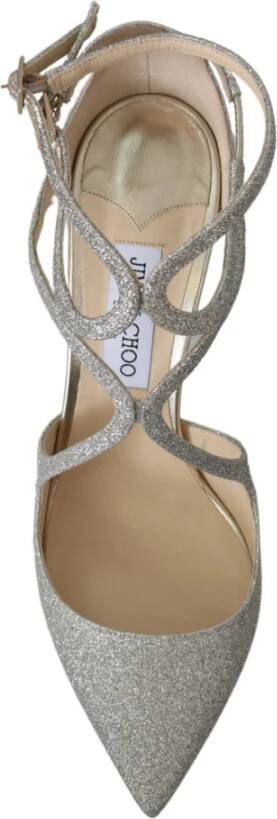 Jimmy Choo Platinum Ice Lancer Leren Pumps Gray Dames