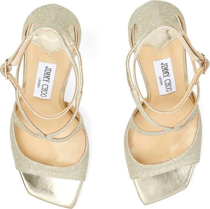 Jimmy Choo Platinum Ice Sandalen Beige Dames