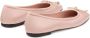 Jimmy Choo Poederroze Ballerina`s met Strik - Thumbnail 2