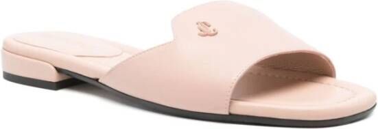 Jimmy Choo Poederroze Leren Sandalen Pink Dames