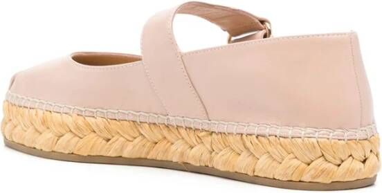 Jimmy Choo Poederroze Ronde Neus Band Schoenen