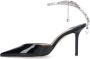 Jimmy Choo Zwarte Patentleren Kristallen Ketting Hakken Black Dames - Thumbnail 2