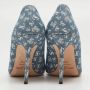 Jimmy Choo Pre-owned Canvas heels Blue Dames - Thumbnail 5