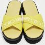 Jimmy Choo Pre-owned Canvas sandals Yellow Dames - Thumbnail 3