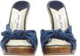 Jimmy Choo Pre-owned Cotton heels Blue Dames - Thumbnail 3