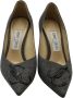 Jimmy Choo Pre-owned Cotton heels Gray Dames - Thumbnail 2