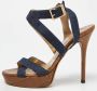 Jimmy Choo Pre-owned Denim sandals Blue Dames - Thumbnail 2