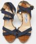 Jimmy Choo Pre-owned Denim sandals Blue Dames - Thumbnail 3
