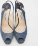 Jimmy Choo Pre-owned Denim sandals Blue Dames - Thumbnail 3