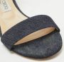 Jimmy Choo Pre-owned Denim sandals Blue Dames - Thumbnail 7