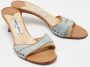Jimmy Choo Pre-owned Denim sandals Blue Dames - Thumbnail 5