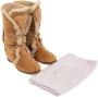 Jimmy Choo Pre-owned Fabric boots Beige Dames - Thumbnail 2