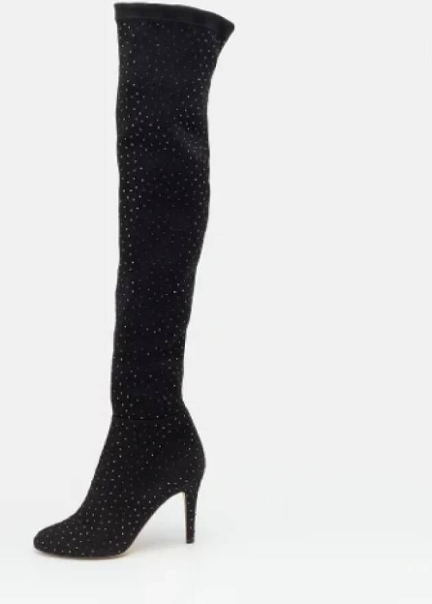 Jimmy Choo Pre-owned Fabric boots Black Dames