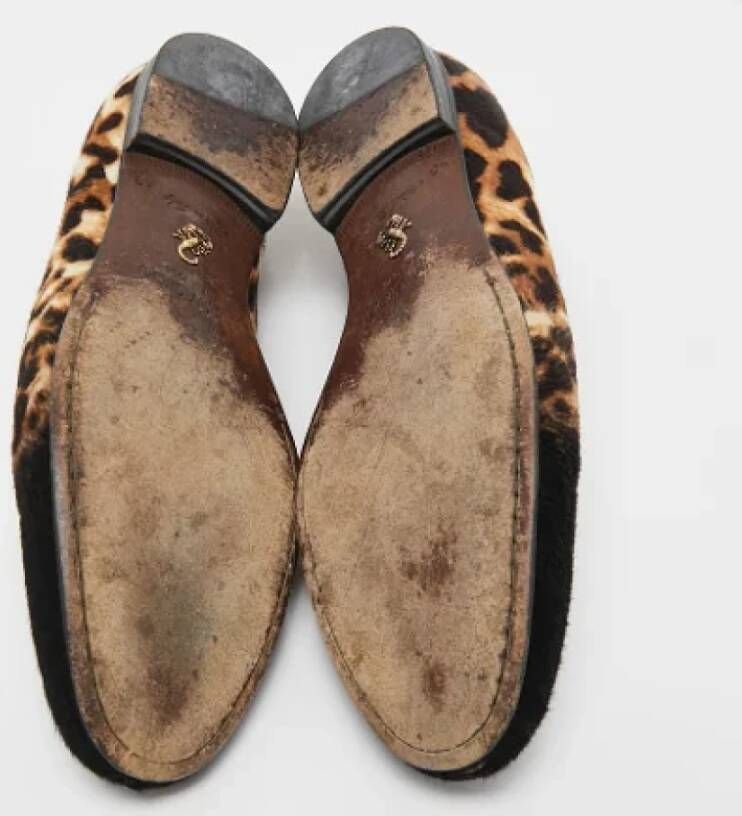 Jimmy Choo Pre-owned Fabric flats Brown Dames