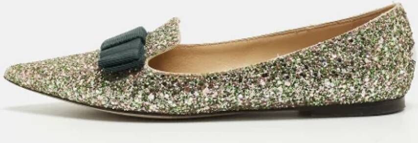 Jimmy Choo Pre-owned Fabric flats Multicolor Dames