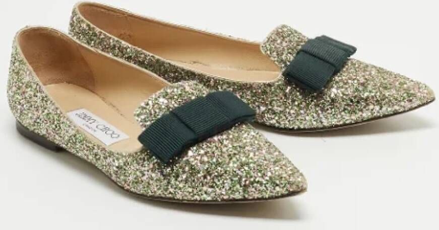 Jimmy Choo Pre-owned Fabric flats Multicolor Dames