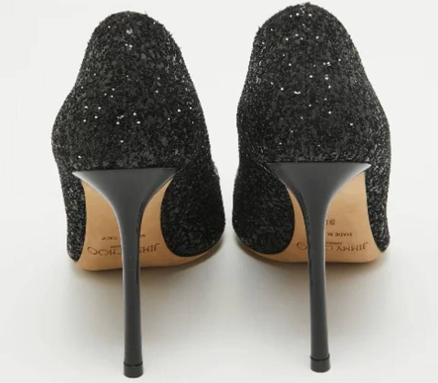 Jimmy Choo Pre-owned Fabric heels Black Dames