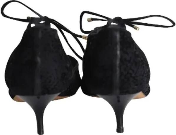 Jimmy Choo Pre-owned Fabric heels Black Dames
