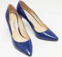 Jimmy Choo Pre-owned Fabric heels Blue Dames - Thumbnail 4