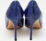 Jimmy Choo Pre-owned Fabric heels Blue Dames - Thumbnail 5