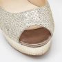 Jimmy Choo Pre-owned Fabric heels Gray Dames - Thumbnail 7