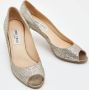 Jimmy Choo Pre-owned Fabric heels Gray Dames - Thumbnail 4