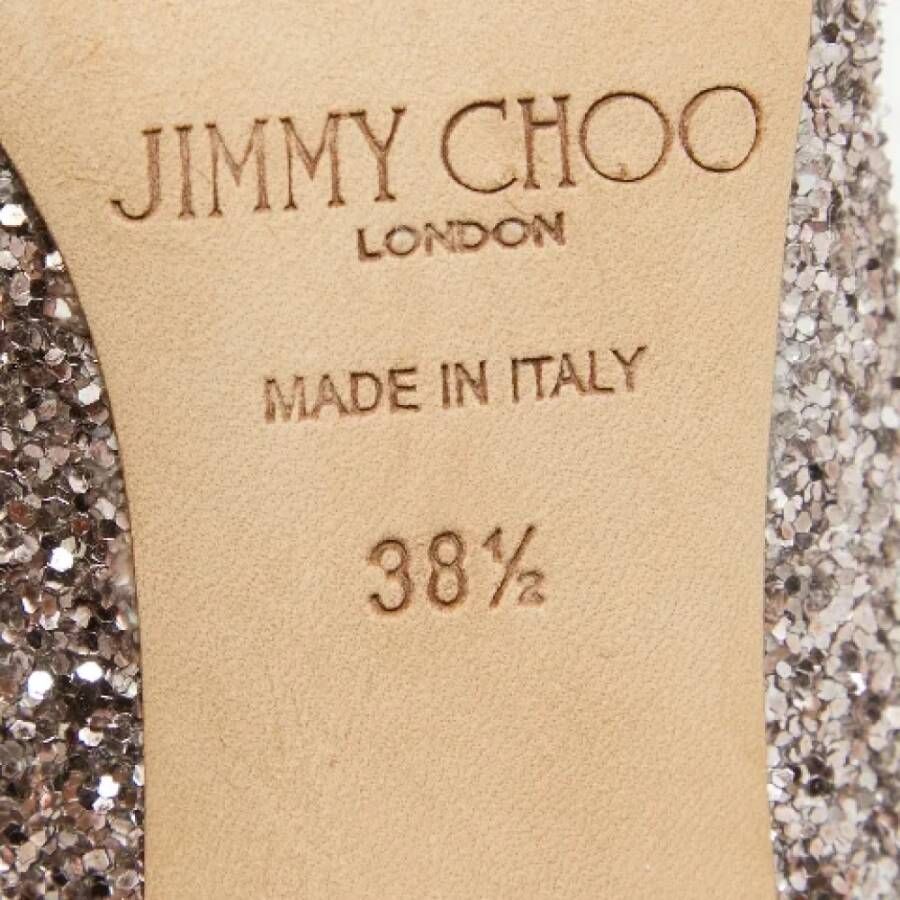 Jimmy Choo Pre-owned Fabric heels Pink Dames