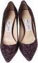 Jimmy Choo Pre-owned Fabric heels Purple Dames - Thumbnail 2