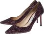 Jimmy Choo Pre-owned Fabric heels Purple Dames - Thumbnail 3