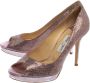 Jimmy Choo Pre-owned Fabric heels Purple Dames - Thumbnail 3