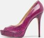 Jimmy Choo Pre-owned Fabric heels Purple Dames - Thumbnail 2