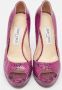 Jimmy Choo Pre-owned Fabric heels Purple Dames - Thumbnail 3