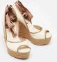 Jimmy Choo Pre-owned Fabric heels White Dames - Thumbnail 4