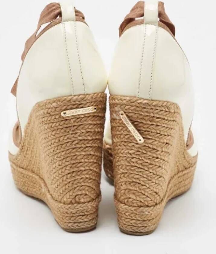 Jimmy Choo Pre-owned Fabric heels White Dames