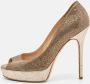 Jimmy Choo Pre-owned Fabric heels Yellow Dames - Thumbnail 2