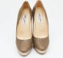 Jimmy Choo Pre-owned Fabric heels Yellow Dames - Thumbnail 3