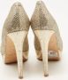 Jimmy Choo Pre-owned Fabric heels Yellow Dames - Thumbnail 5