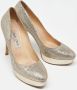 Jimmy Choo Pre-owned Fabric heels Yellow Dames - Thumbnail 4