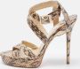 Jimmy Choo Pre-owned Fabric sandals Beige Dames - Thumbnail 2