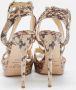 Jimmy Choo Pre-owned Fabric sandals Beige Dames - Thumbnail 5