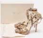 Jimmy Choo Pre-owned Fabric sandals Beige Dames - Thumbnail 9