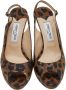 Jimmy Choo Pre-owned Fabric sandals Brown Dames - Thumbnail 2
