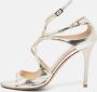 Jimmy Choo Pre-owned Fabric sandals Gray Dames - Thumbnail 2