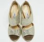 Jimmy Choo Pre-owned Fabric sandals Gray Dames - Thumbnail 3