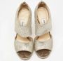 Jimmy Choo Pre-owned Fabric sandals Gray Dames - Thumbnail 3