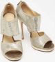 Jimmy Choo Pre-owned Fabric sandals Gray Dames - Thumbnail 4