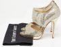 Jimmy Choo Pre-owned Fabric sandals Gray Dames - Thumbnail 9