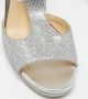 Jimmy Choo Pre-owned Fabric sandals Gray Dames - Thumbnail 8