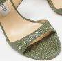 Jimmy Choo Pre-owned Fabric sandals Green Dames - Thumbnail 7